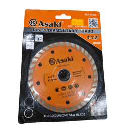 Disco ASAKI Corte Mampostería Turbo 115 MM  - ASK08511