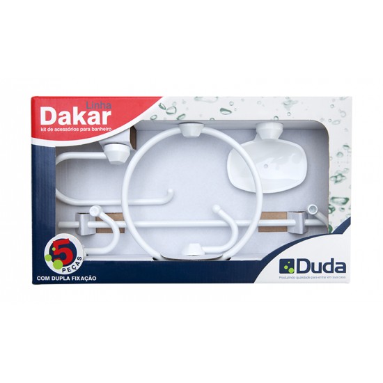Accesorios de Baño DUDA Dakar 5 Pzas. Blanco